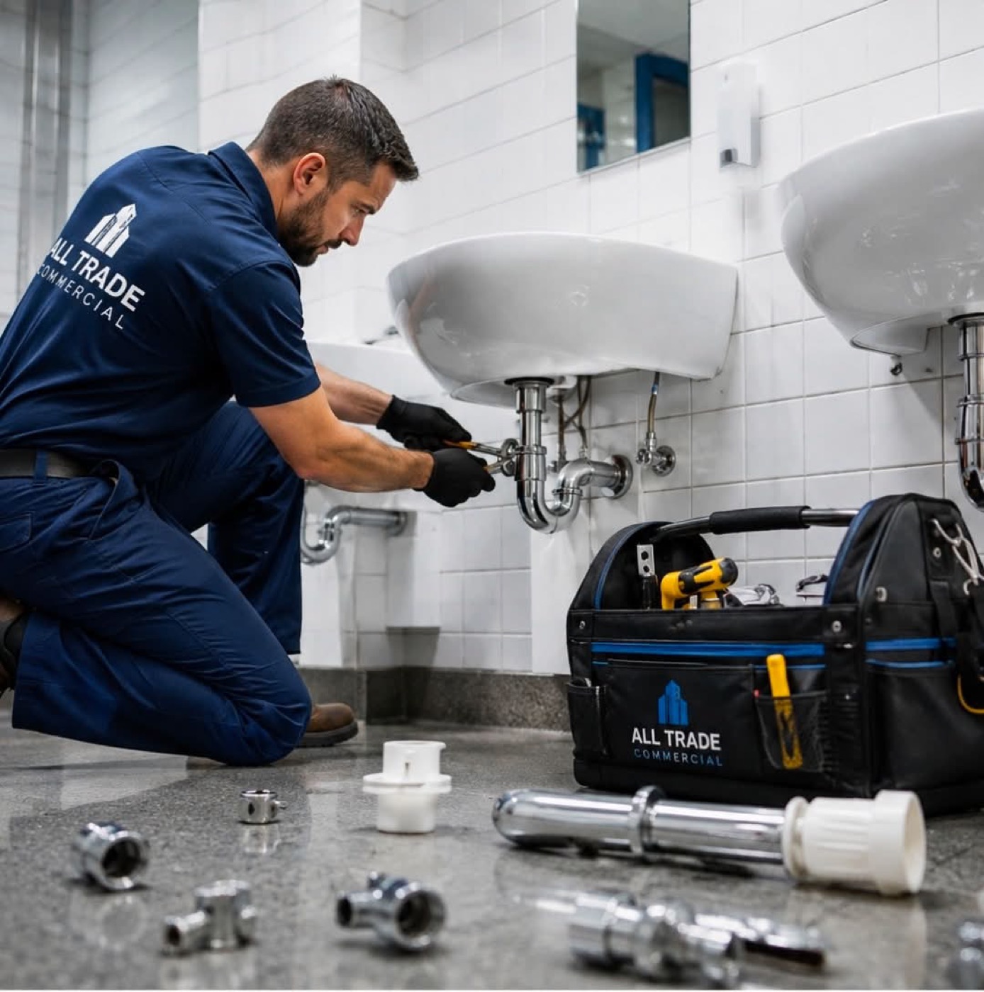 Commercial plumbing and handyman services